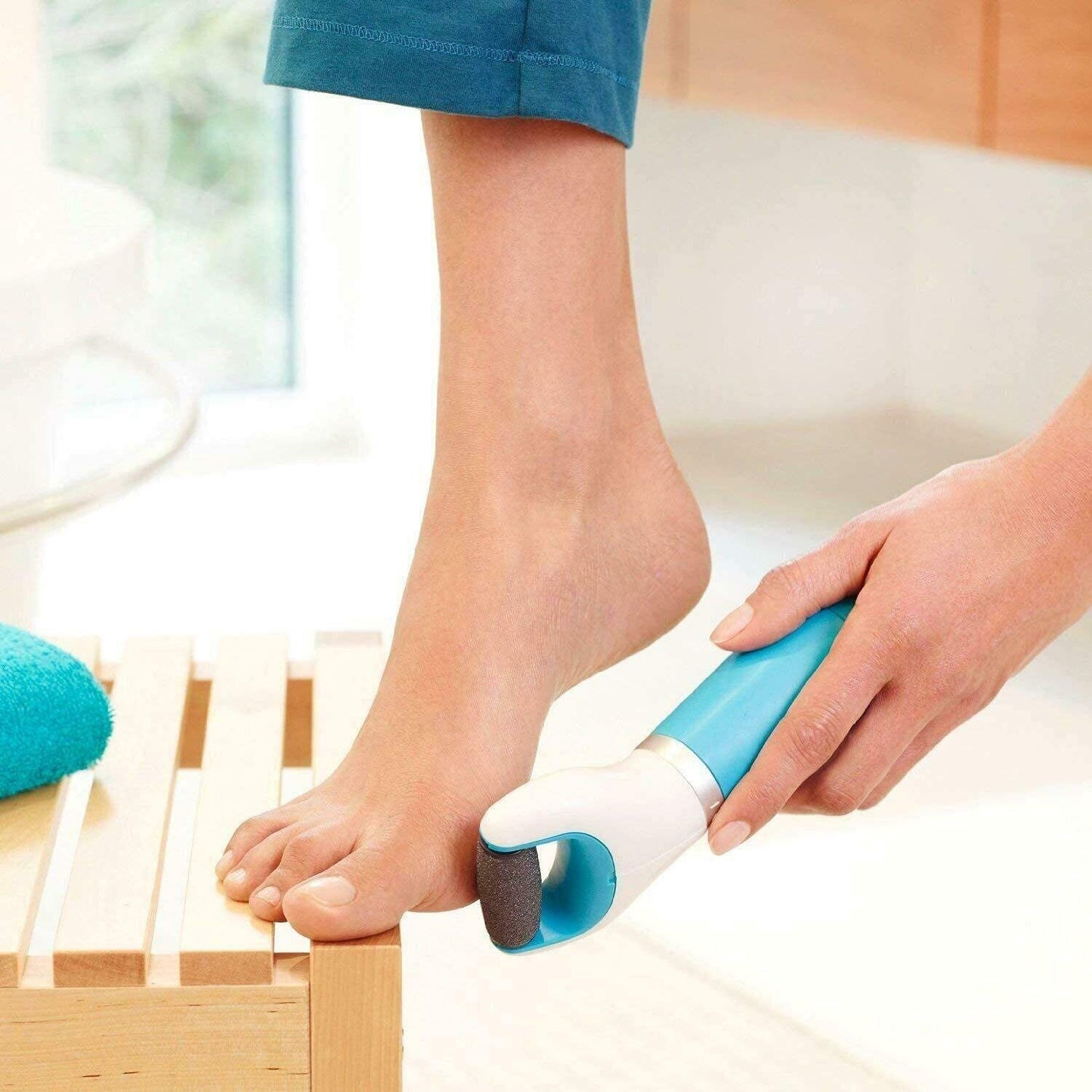 Electronic Dry Foot File Callous Remover For Feet Electric Foot With Roller Hard And Dead Skin- Regular Coarse Baby Smooth Feet In Minutes. For In Home Pedicure Foot Care Battery Powered Usb (Battery Not Included)