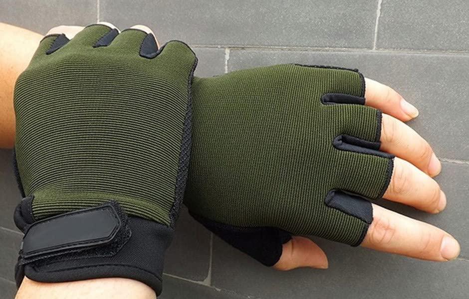 Anti-Slip Breathable Bike Sports Gym & Fitness Gloves (Green)