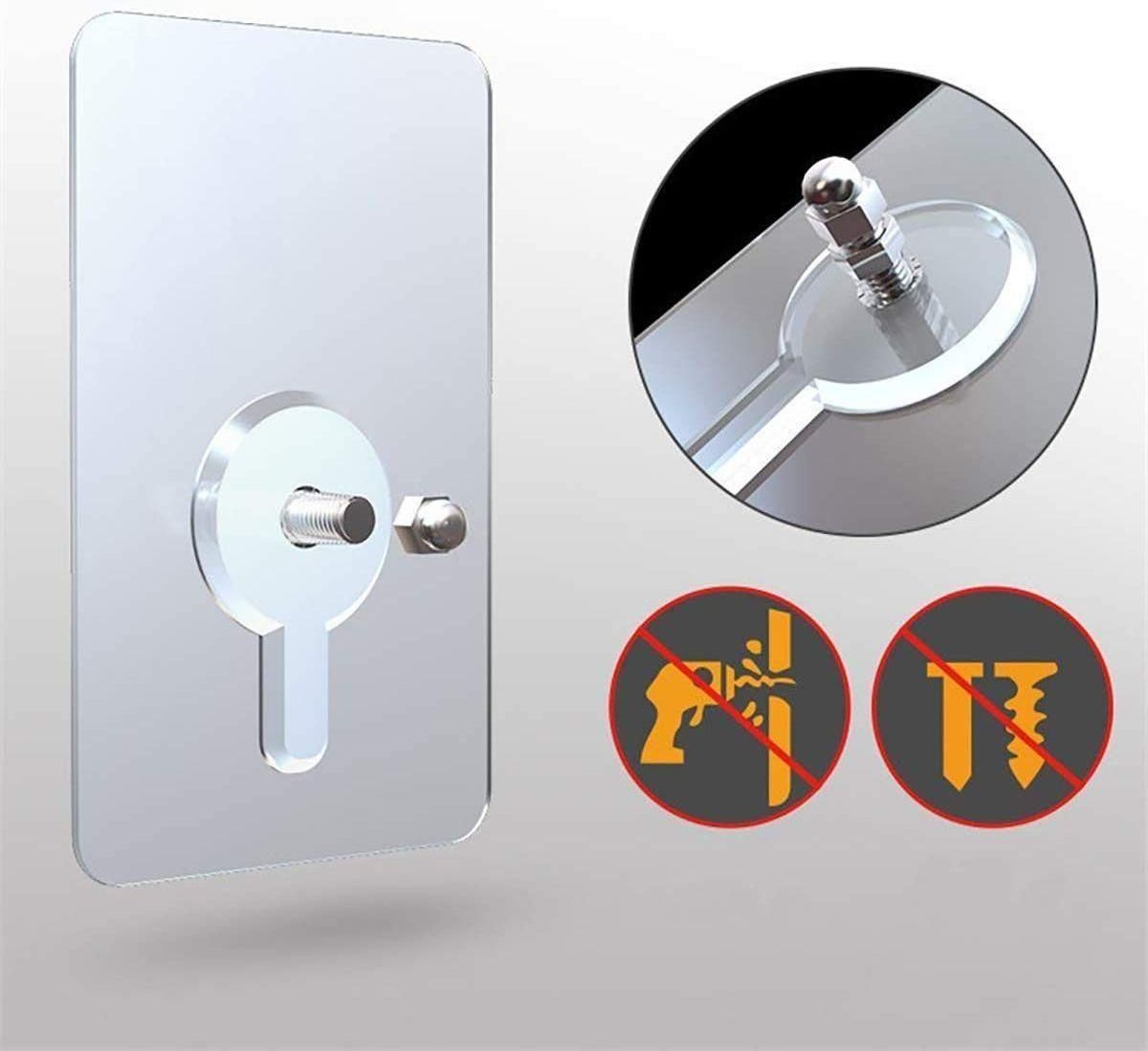 Screw Wall Hook-Adhesive Nails Wall Poster Non-Trace Stick Wall Hooks(Pack of 10)