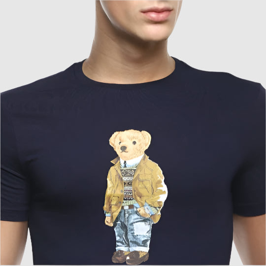 Polo Ralph Lauren Men Navy Printed T-Shirts