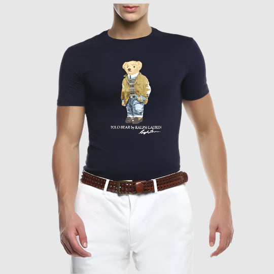 Polo Ralph Lauren Men Navy Printed T-Shirts