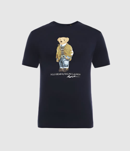 Polo Ralph Lauren Men Navy Printed T-Shirts