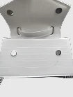 ZARA White Animal Croc Embossed Print Shoulder Hand Bag Gold Tone Chain Strap