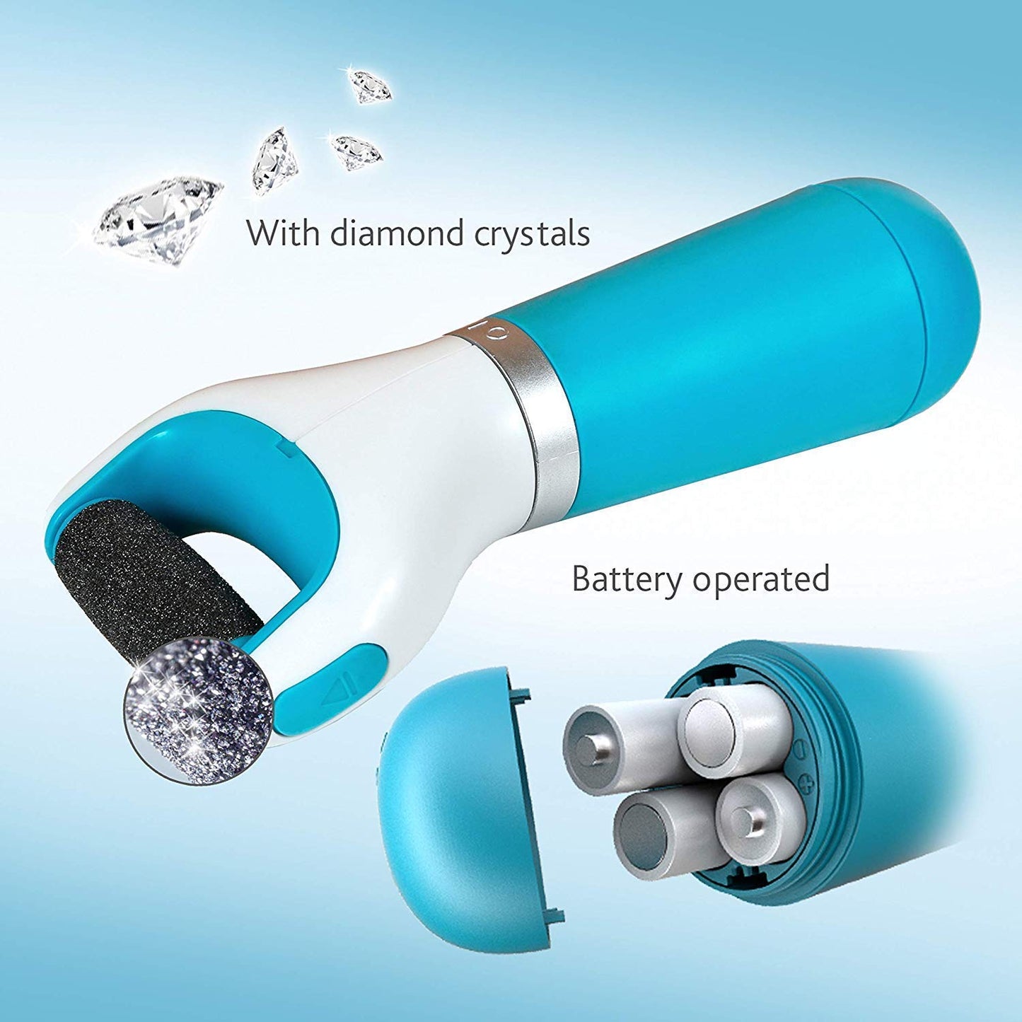 Electronic Dry Foot File Callous Remover For Feet Electric Foot With Roller Hard And Dead Skin- Regular Coarse Baby Smooth Feet In Minutes. For In Home Pedicure Foot Care Battery Powered Usb (Battery Not Included)