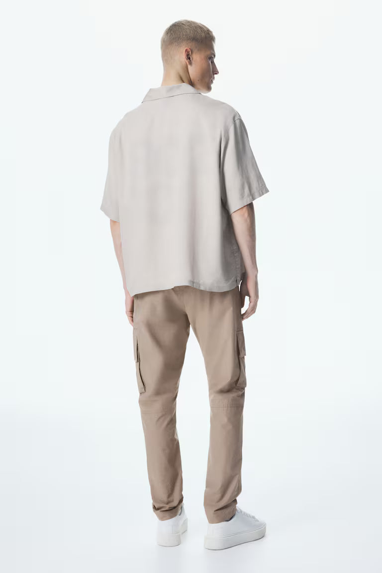 H&M Loose Fit Dark beige Cargo trousers