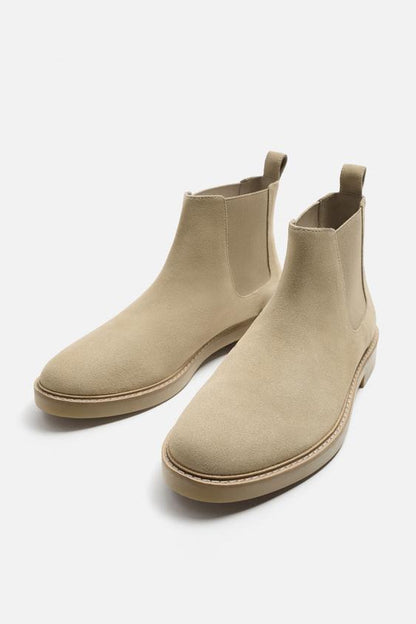 ZARA LEATHER CHELSEA BOOTS