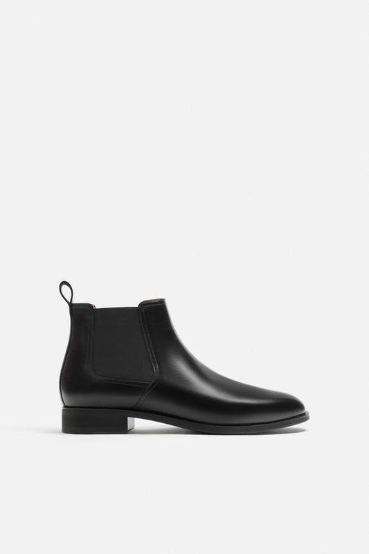 ZARA LEATHER CHELSEA BOOTS