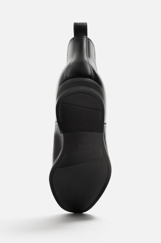 ZARA LEATHER CHELSEA BOOTS