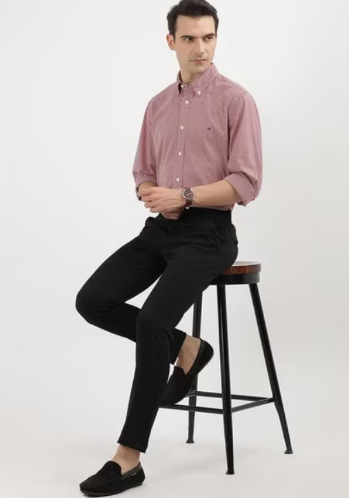 TOMMY HILFIGER  Men Regular Fit Striped Casual Shirt