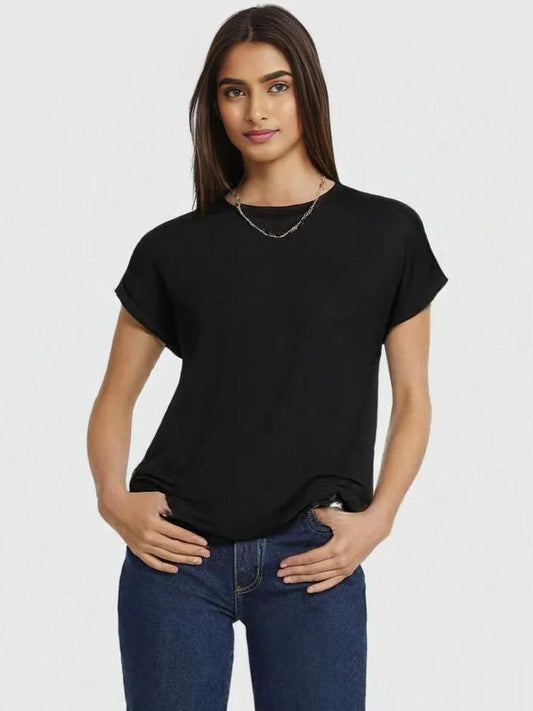 MANGO WOMEN'S ROUND NECK T-SHIRT