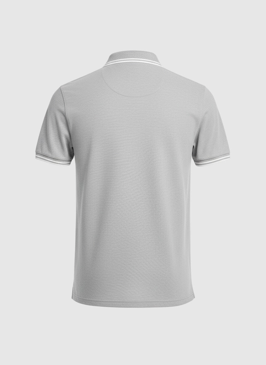 Michael Kors Greenwich Cotton Polo Shirt (Grey)