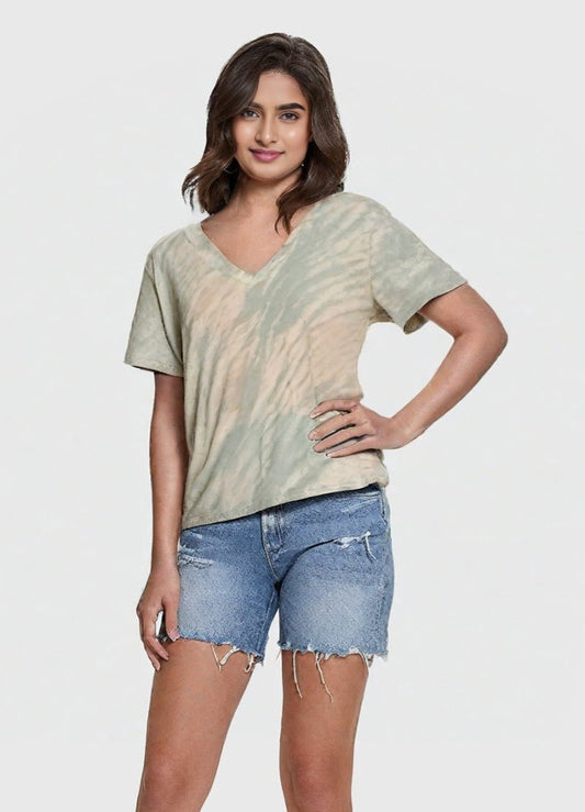 ZARA WOMEN'S V NECK T-SHIRT