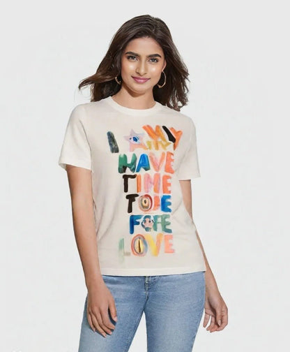 ZARA WOMEN'S ROUND NECK T-SHIRT