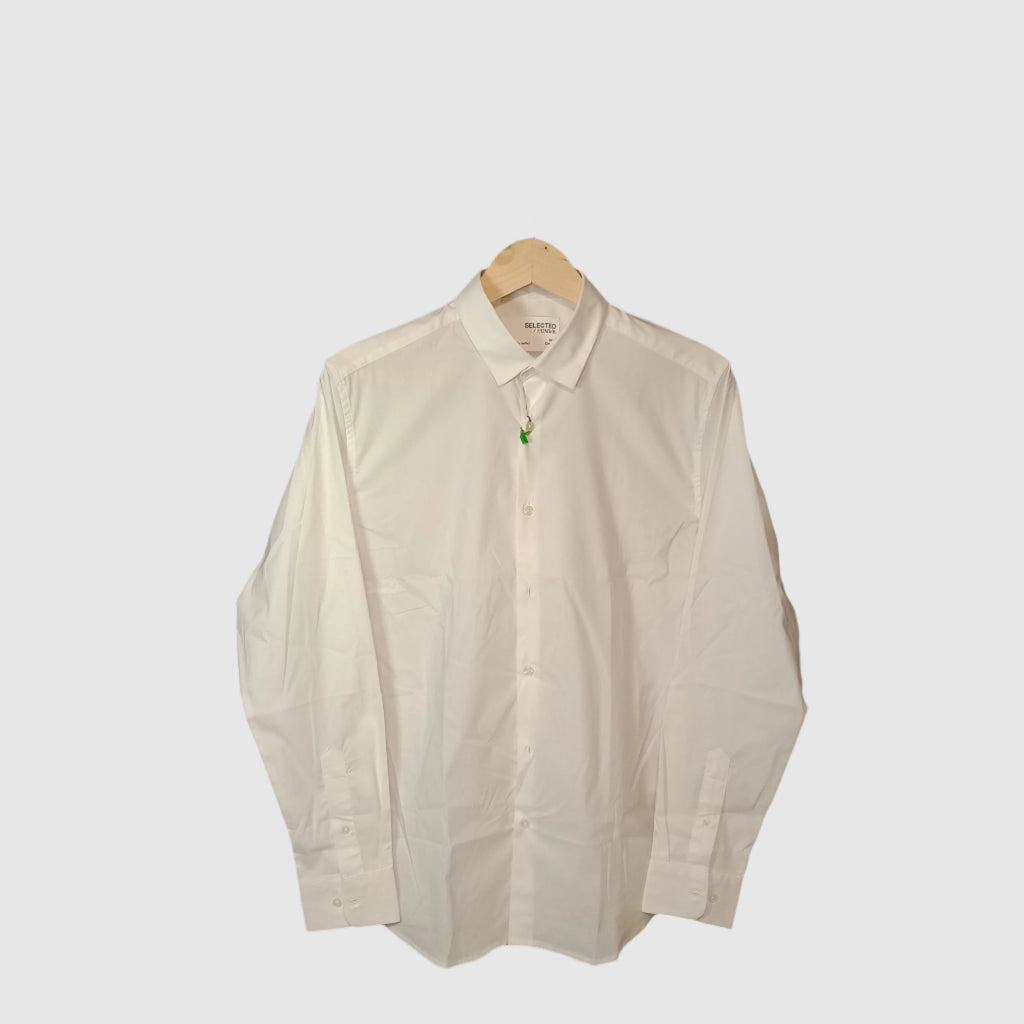 Selected Hommie Men's White Formal shirt