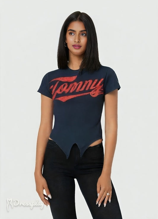 TOMMY HILFIGER WOMEN'S ROUND NECK T-SHIRT