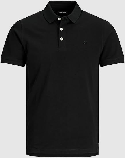 Jack & Jones Jjepaulos Men's Black Polo Shirt