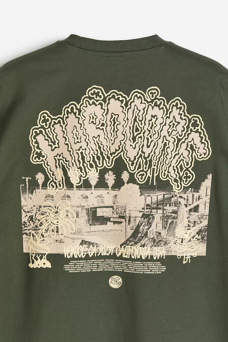 H&M Oversized Fit Printed T-shirt