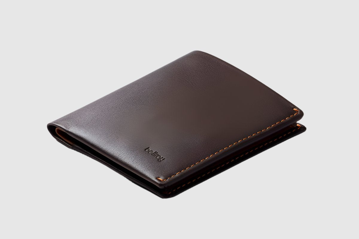 Bellroy Note Sleeve Wallet (Slim Leather Bifold Design, RFID Blocking, Holds 4-11 Cards, Coin Pouch, Flat Note Section) - Java Caramel - RFID