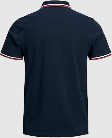 Jack & Jones Jjepaulos Men's Navy Polo Shirt