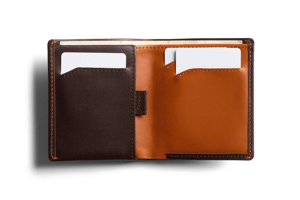 Bellroy Note Sleeve Wallet (Slim Leather Bifold Design, RFID Blocking, Holds 4-11 Cards, Coin Pouch, Flat Note Section) - Java Caramel - RFID