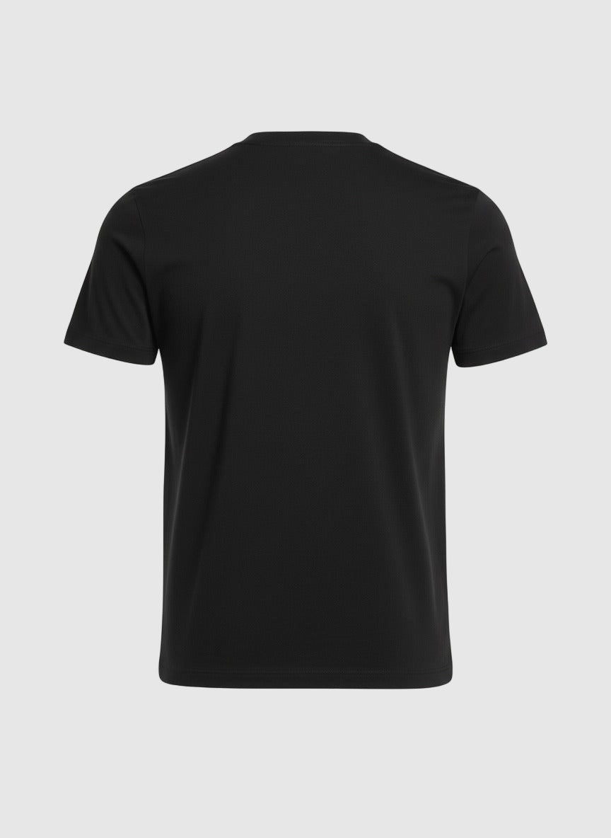 Michael Kors Mens Black Linen and Cotton T-Shirt