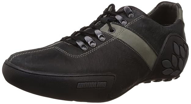 Woodland Men's Black Leather Sneakers UK8