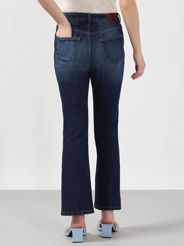 Vero Moda BLUE MID RISE BOOTCUT JEANS