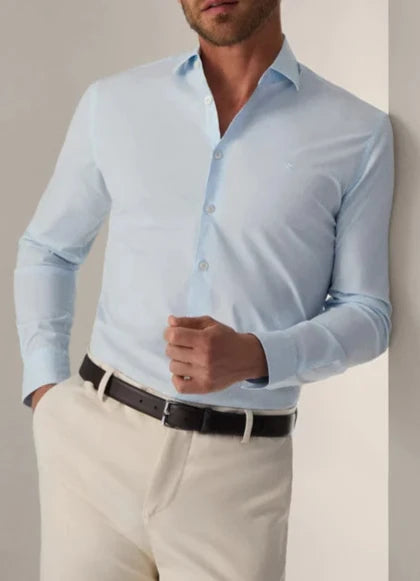 Hackett camisa popelín fit tailored