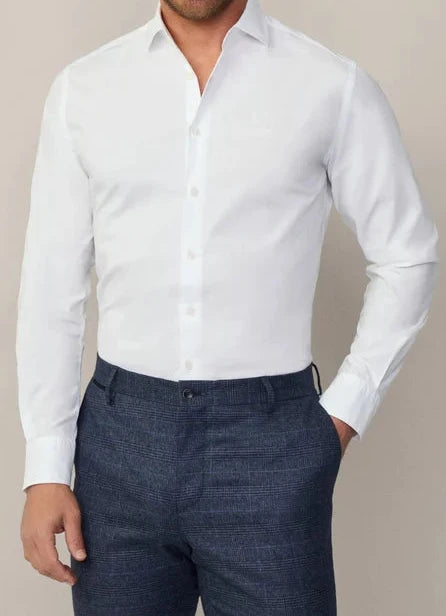 Hackett camisa popelín fit tailored