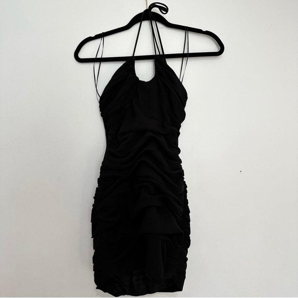 ZARA Women Tube Black Dress (size:m)