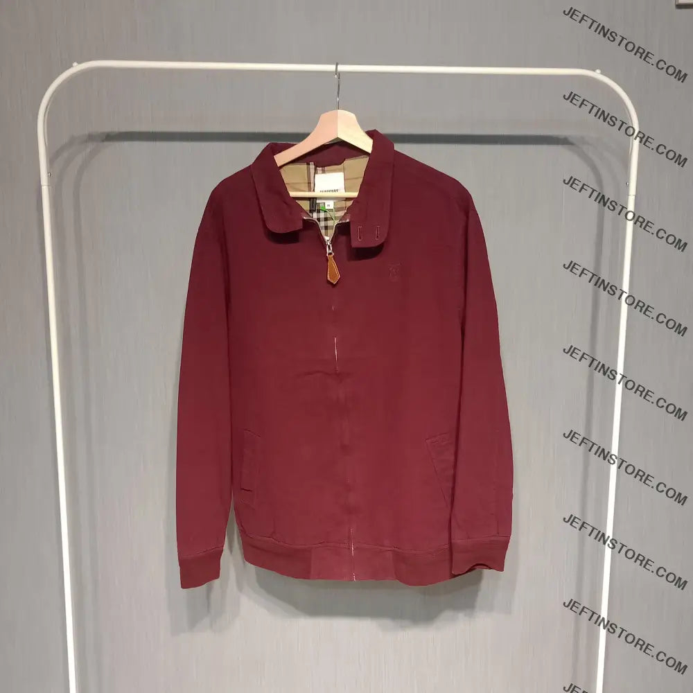 Burberry Men’s Casual Jacket Maroon / S