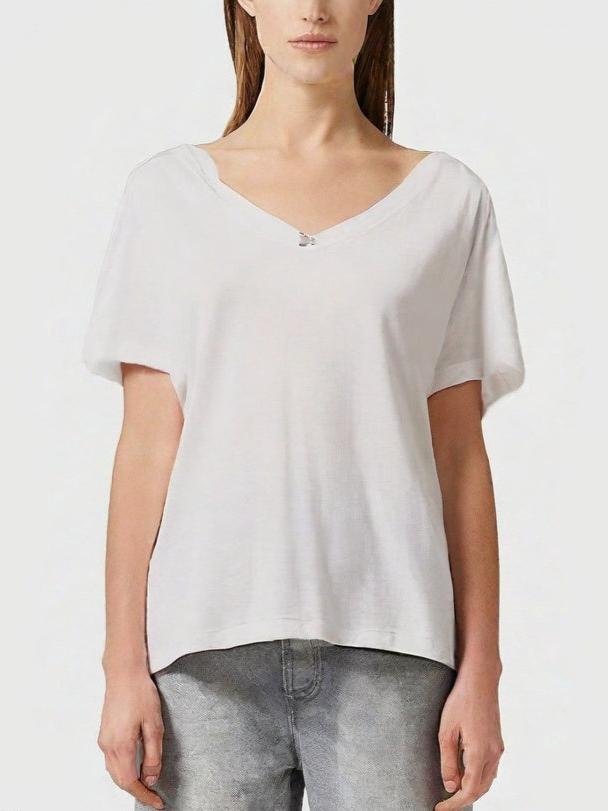 ZARA WOMEN'S V NECK T-SHIRT