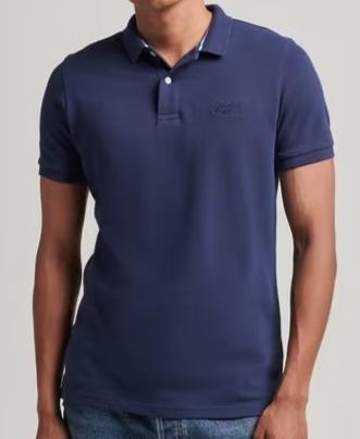 SUPERDRY CLASSIC PIQUE MEN'S BLUE POLO