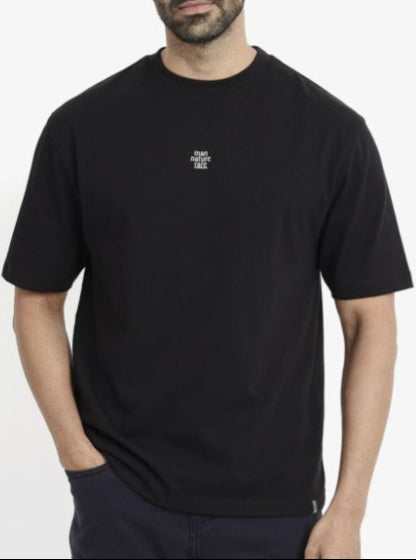 RARE RABBIT Men Graphic Printed Round Neck Cotton Oversized T-Shirt