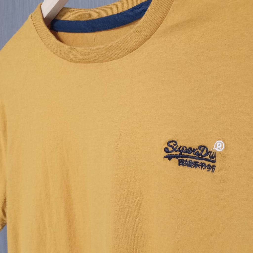 Superdry  Men Solid Round Neck Cotton T-Shirt (size Xl)