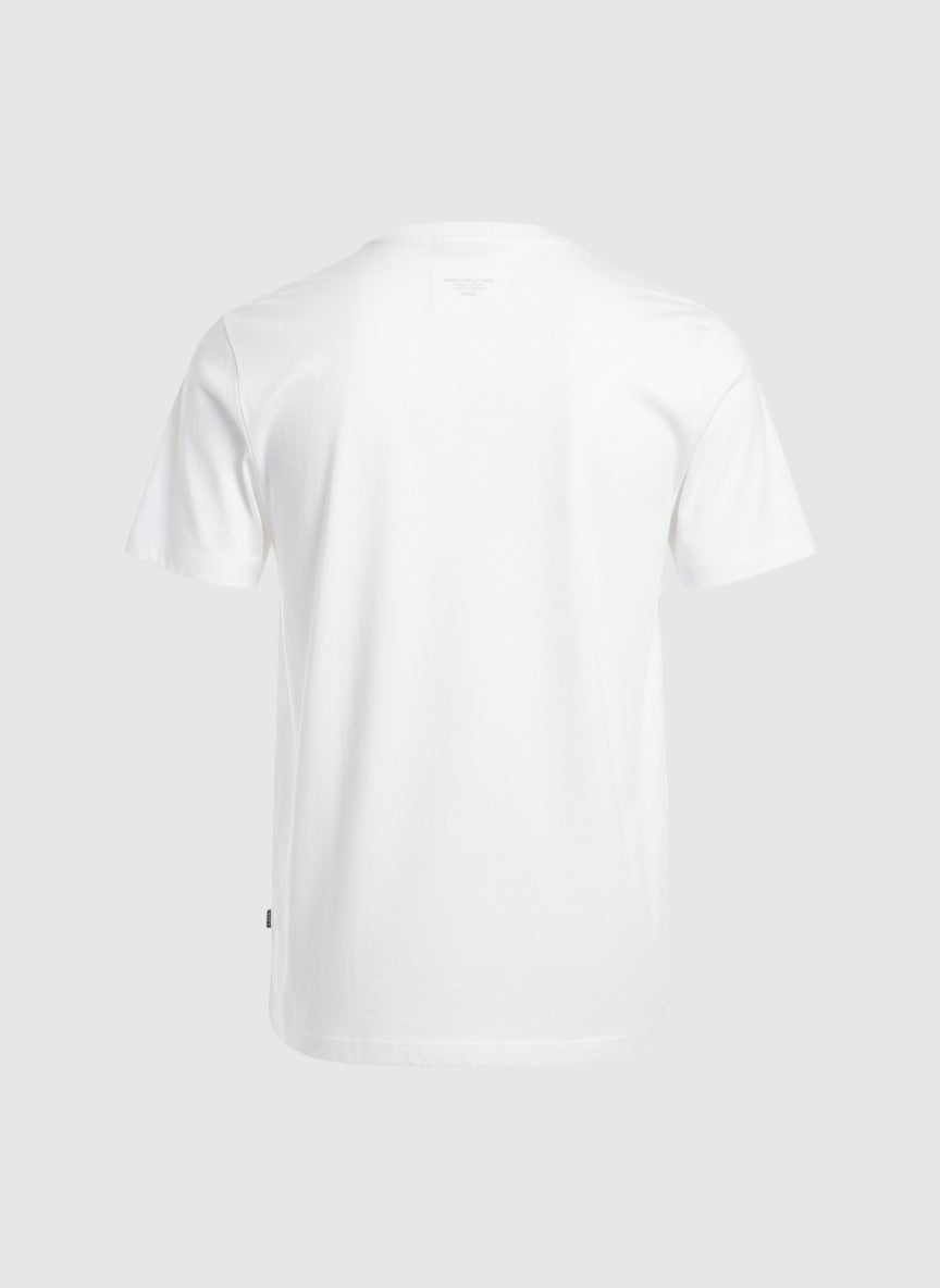 Michael Kors Mens White Linen and Cotton T-Shirt