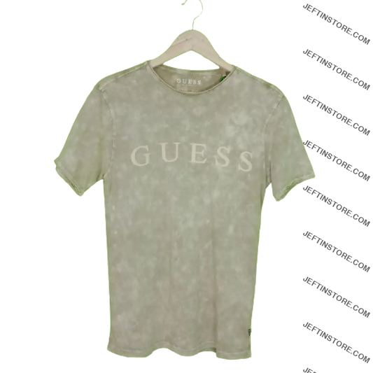 Guess Mens Short Sleeve College Logo Tee T-Shirt