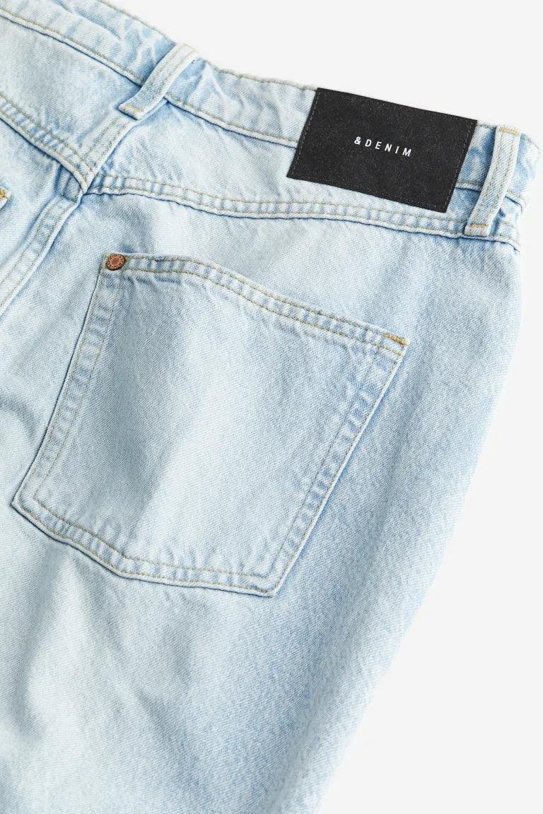 H&M Slit-hem denim skirt