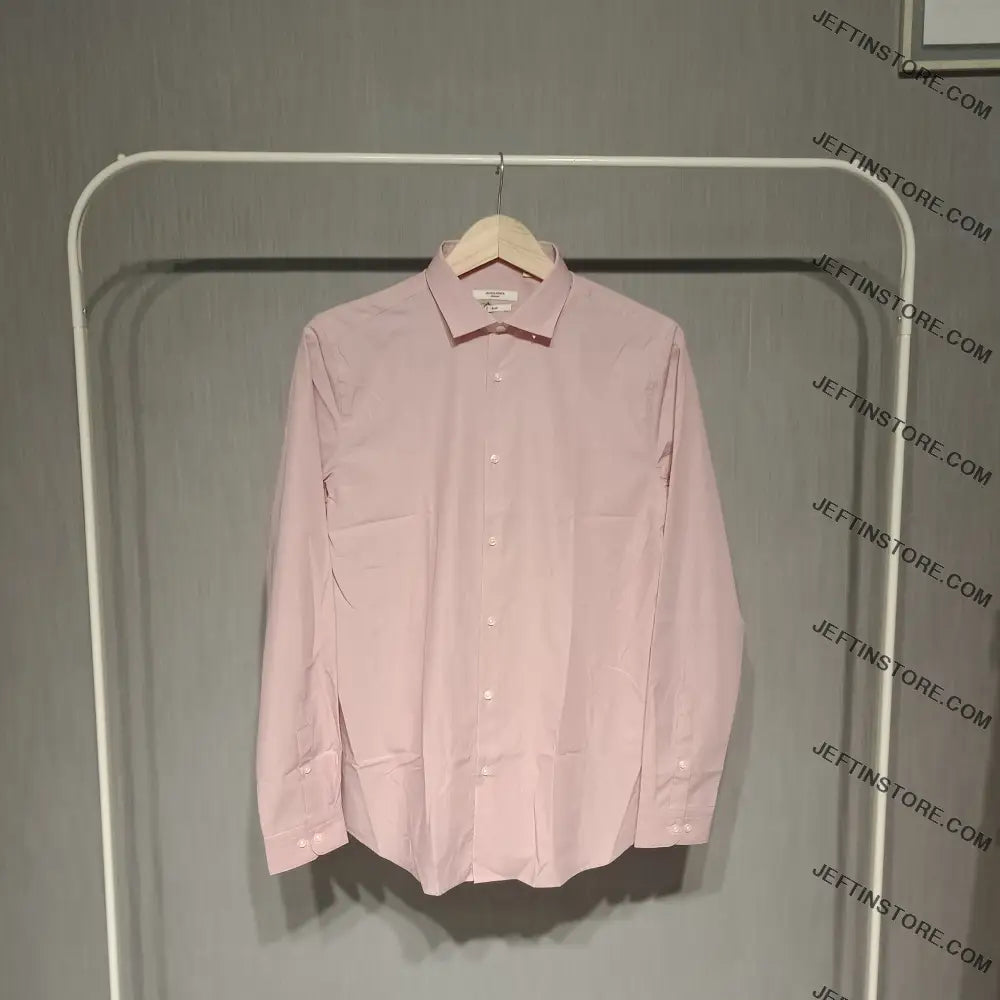 Jack&Jones Men’s Full Sleeve Formal Shirt Pink / S