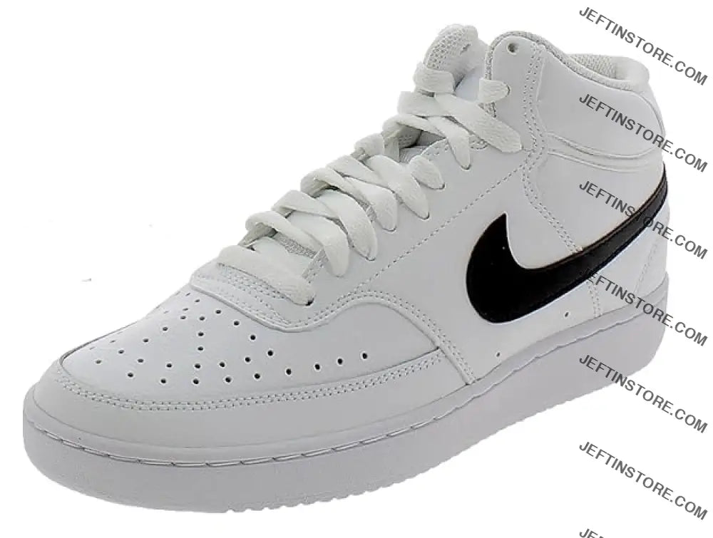 Nike Men’s Court Vision Mid Sneaker White/Blackwhite