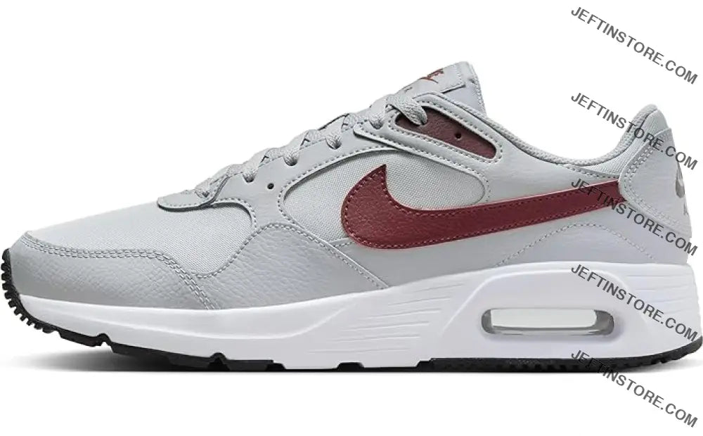 Nike Running Shoes Mens Air Max Sc-Wolf Grey/Dark Team Red-Burgundy Crush