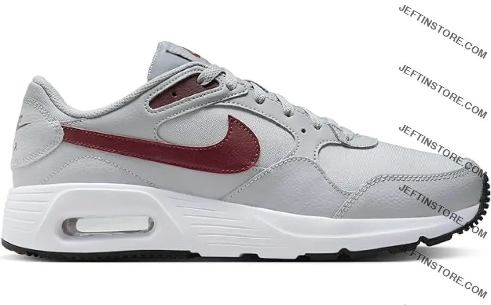 Nike Running Shoes Mens Air Max Sc-Wolf Grey/Dark Team Red-Burgundy Crush