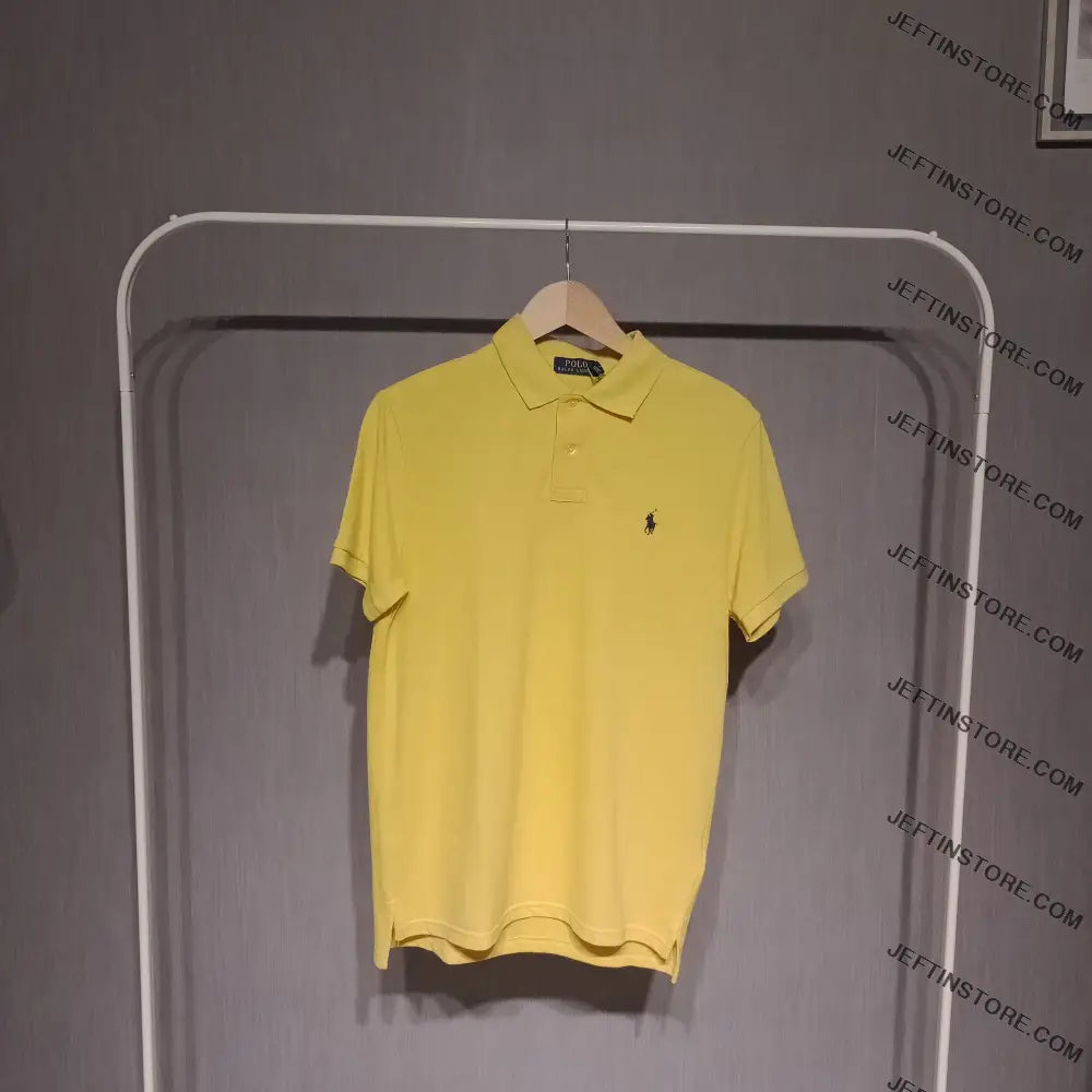 Ralph Lauren Polo Short Sleeve Collar T-Shirt Yellow / S