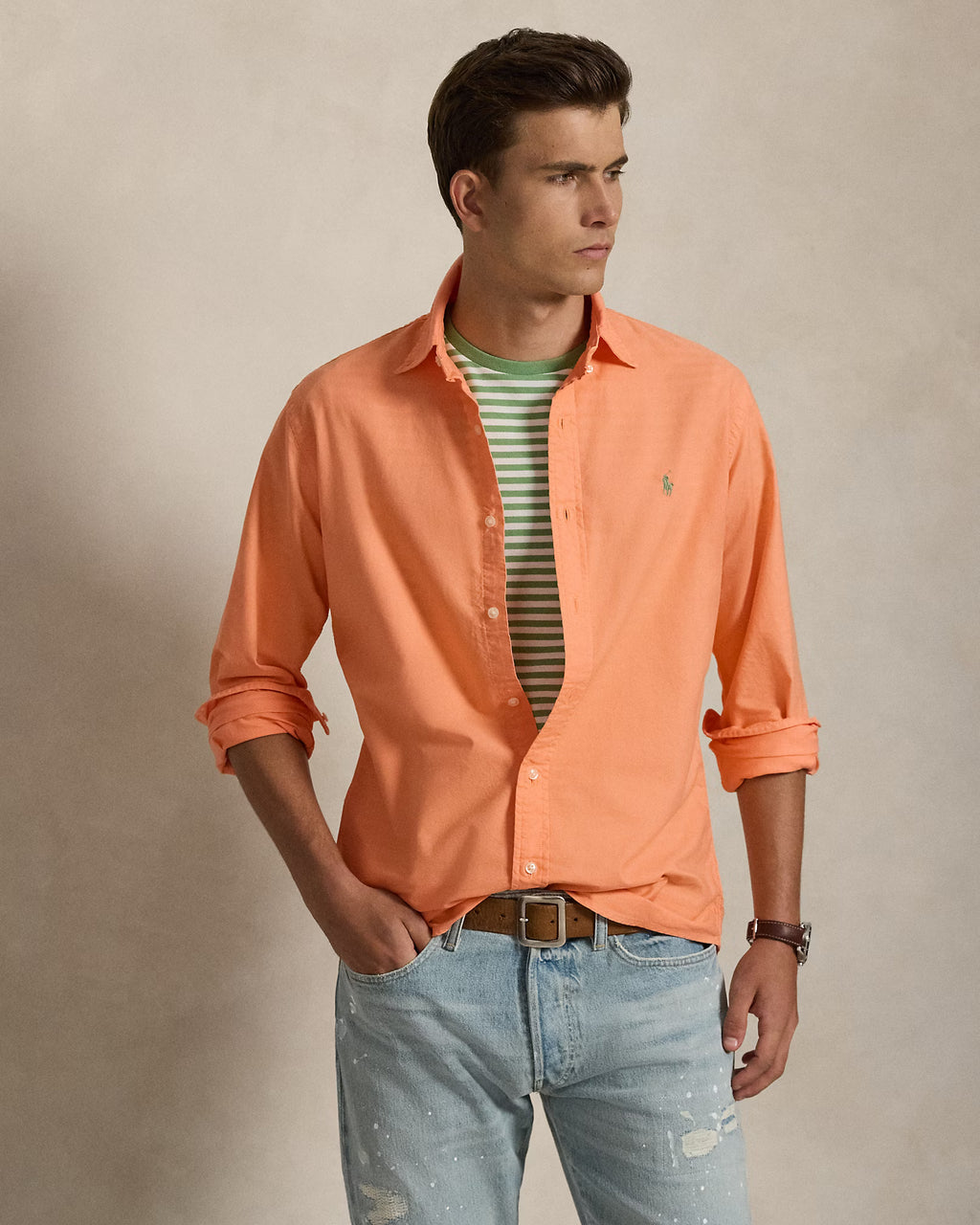 Ralph Lauren Custom Fit Garment-Dyed Oxford Shirt