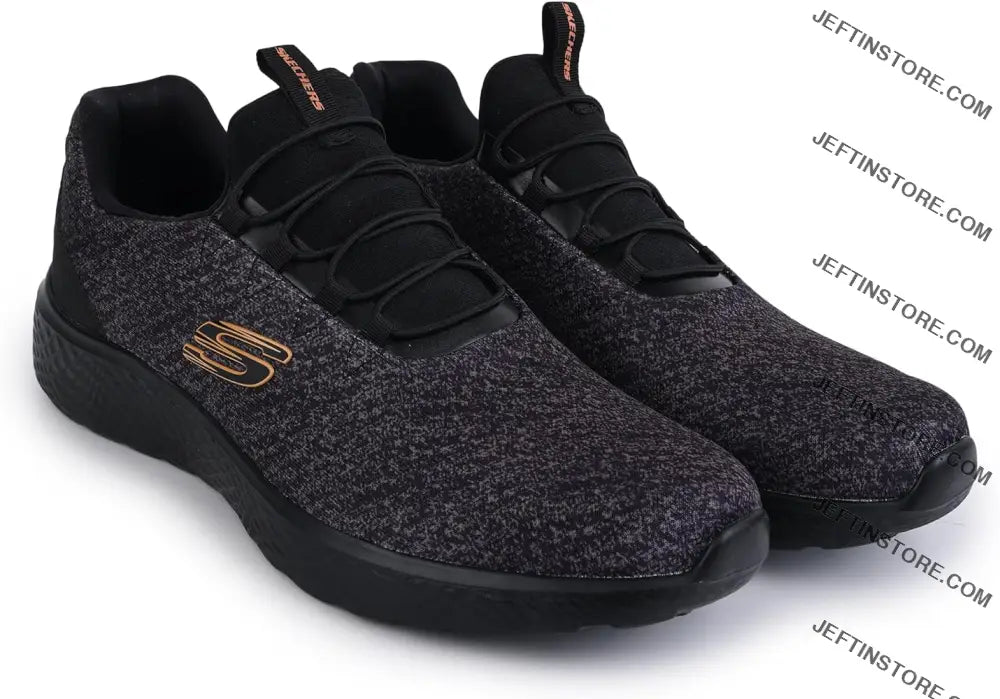 Skechers Men’s Modern Cool Sports Walking Shoes Black Orange / Uk8