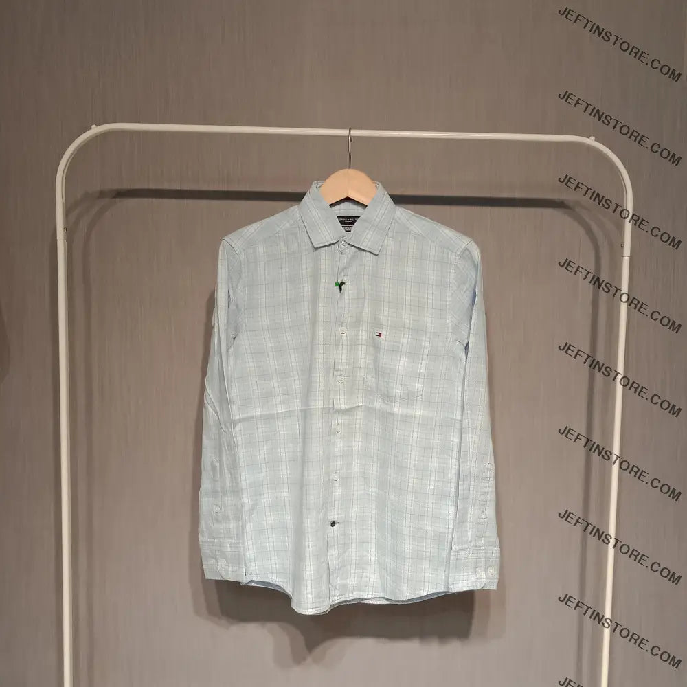 Tommy Hilfiger Men’s Checks Shirts S / Sky