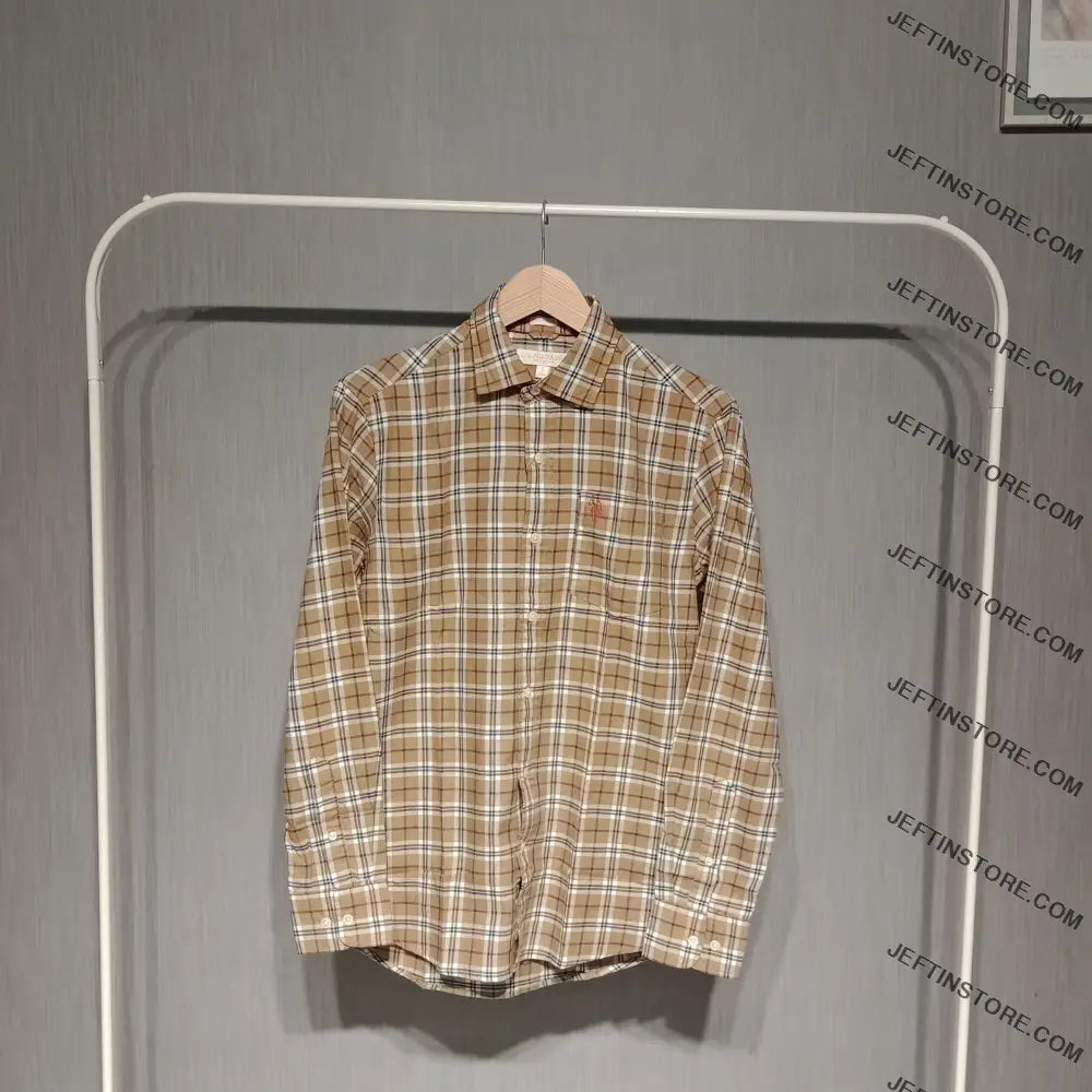 Us Polo Men’s Checks Shirt Brown / S