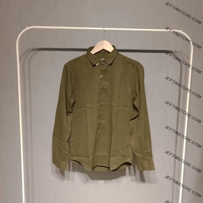 Zara Men’s Textured Shirt Olive / S